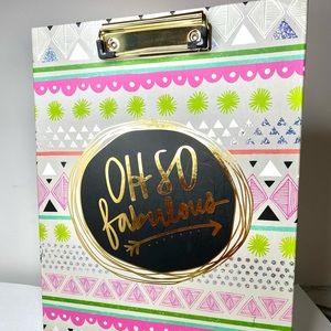 Oh So Fabulous Notebook Folder